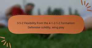 3-5-2 Flexibility from the 4-1-2-1-2 Formation: Defensive solidity, wing play