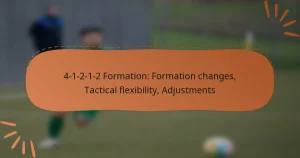 4-1-2-1-2 Formation: Formation changes, Tactical flexibility, Adjustments