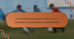 5-3-2 Defensive Variation of the 4-1-2-1-2 Formation: Compactness, counter-attacks