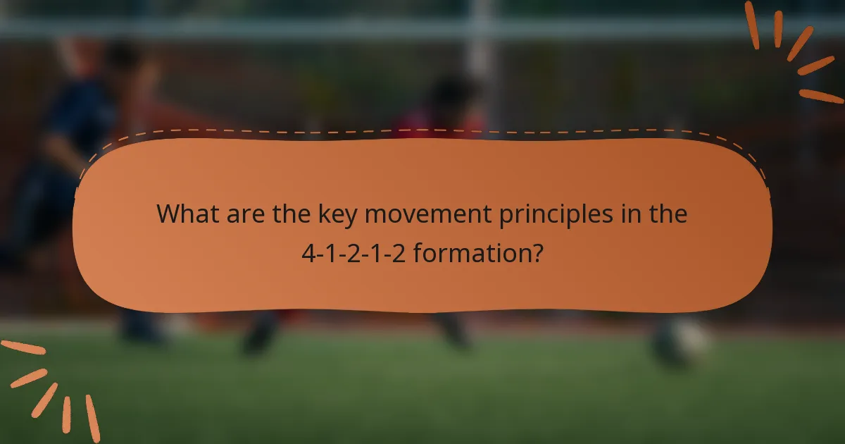 What are the key movement principles in the 4-1-2-1-2 formation?