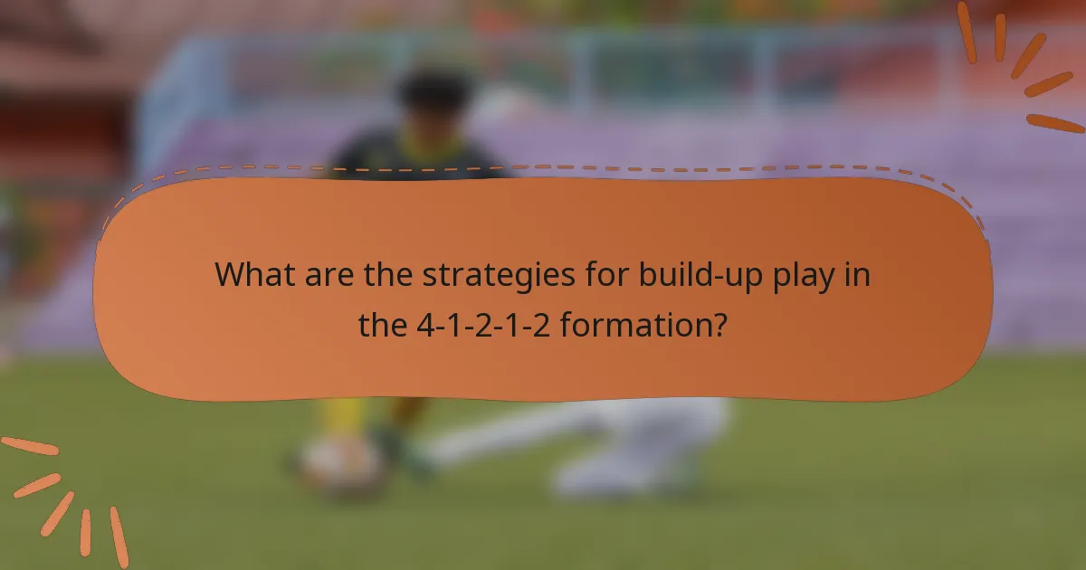 What are the strategies for build-up play in the 4-1-2-1-2 formation?