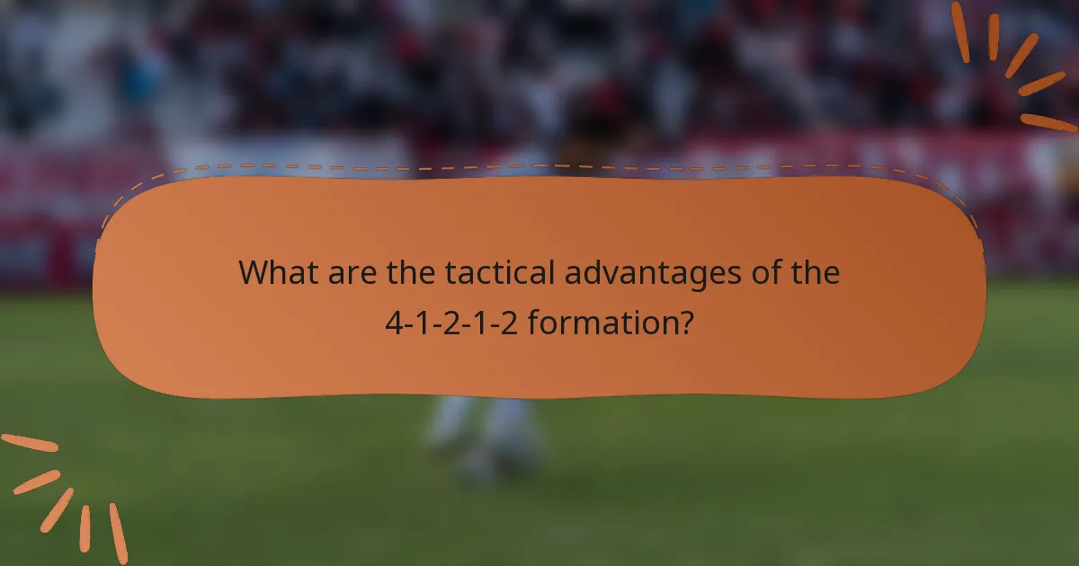 What are the tactical advantages of the 4-1-2-1-2 formation?